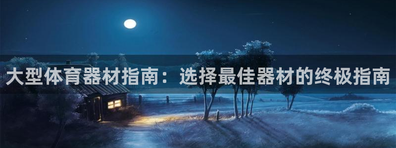 尊龙实业：大型体育器材指南：选择最佳器材的终极指南