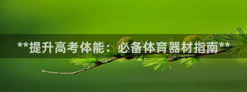 尊龙官网网页版：**提升高考体能：必备体育器材指南*