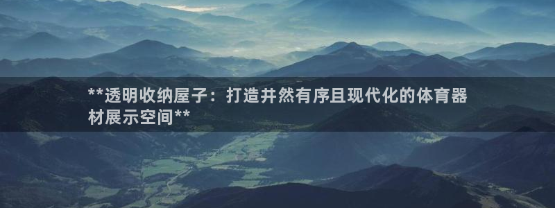 尊龙凯时公司官网：**透明收纳屋子：打造井然有序且现